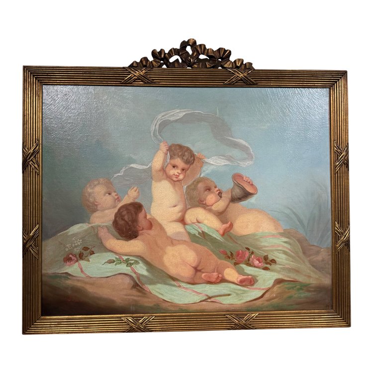 Grande quadro HST con putti