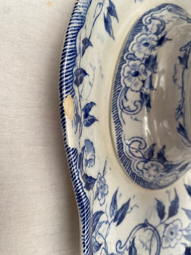 Creil & Montereau earthenware, Flora pattern late 19th century. 42-piece service set
