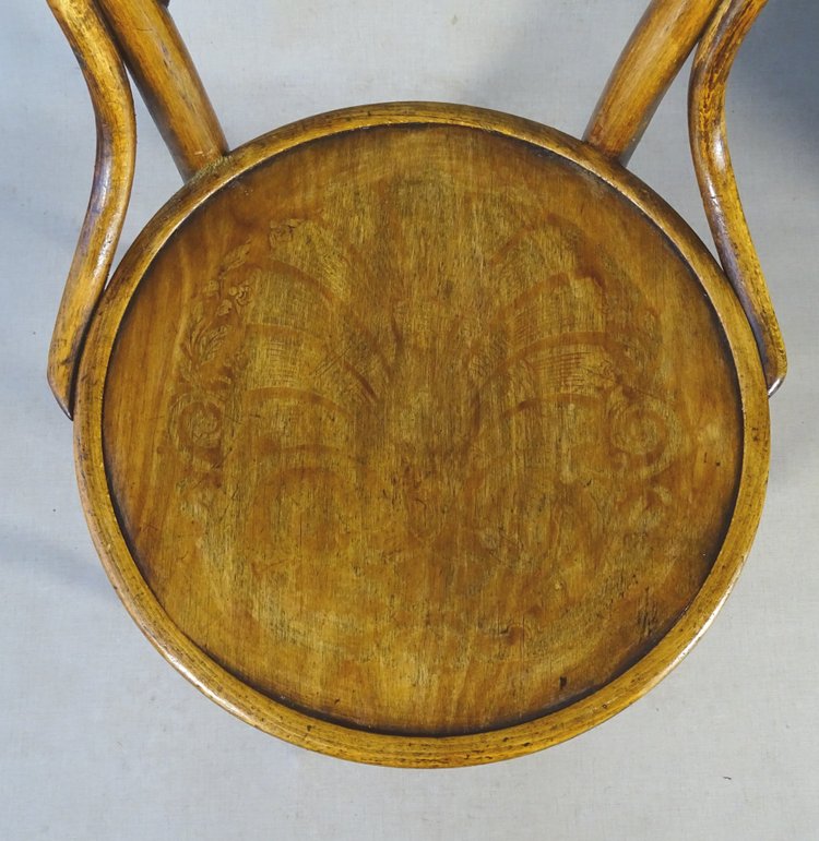 2 Bistro chairs N°14 by FUCHS & FREUD- Bielitz-Austria circa 1890, Thonet no.