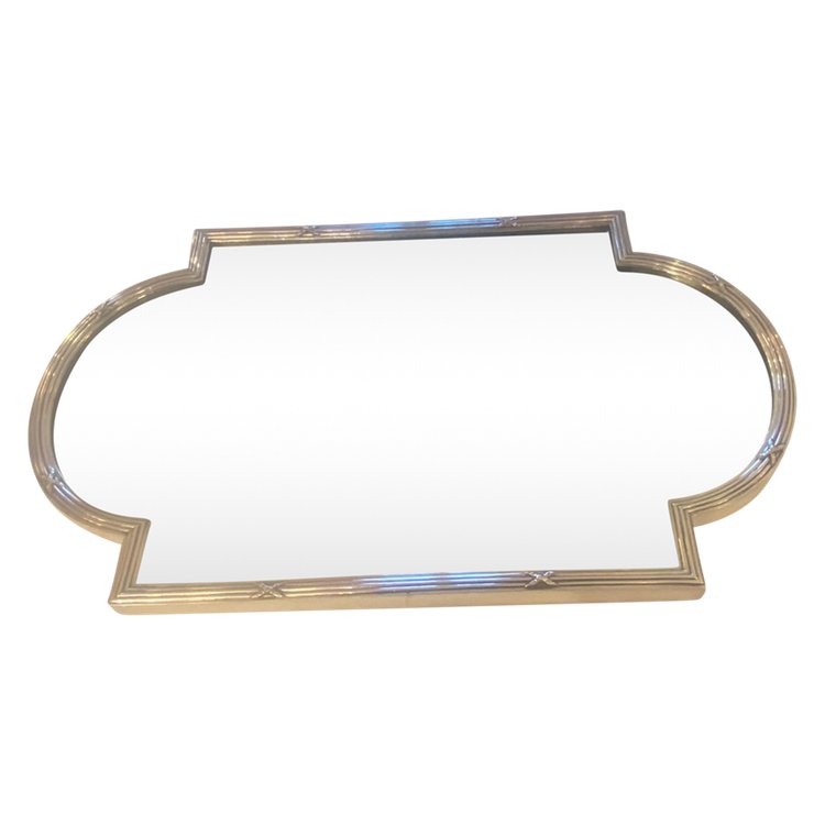 table centrepiece in silver-plated metal