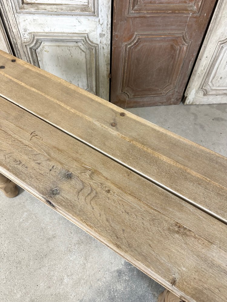 Table de milieu en chêne 20e siècle 
