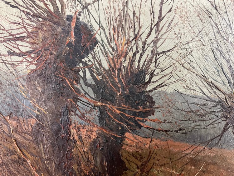 Gemälde Deutsche Landschaft Weimar von Johannes Köhler - Öl auf Leinwand (50cm x 35cm)