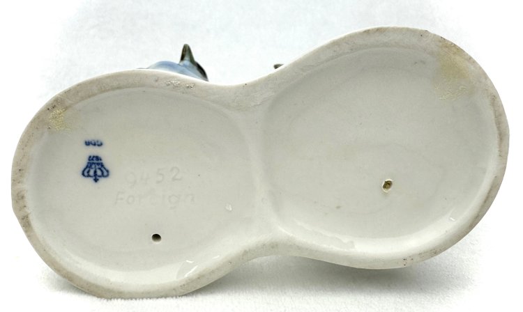 Coppia di uccelli in porcellana tedesca