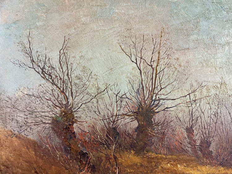 Herbstliche Ansicht von Weimar von Johannes Köhler - Öl auf Leinwand (50cm x 35cm)