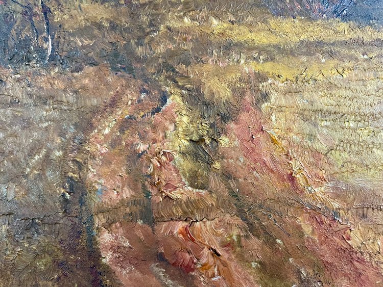 Herbstliche Ansicht von Weimar von Johannes Köhler - Öl auf Leinwand (50cm x 35cm)