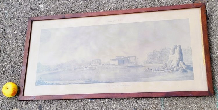 Gravure, Ile De Philae, XIXème Siècle
