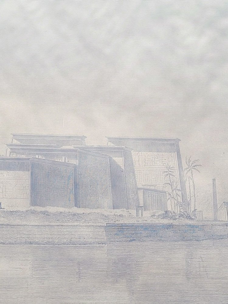 Gravure, Ile De Philae, XIXème Siècle