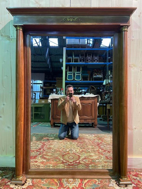 Empire Period Mirror with Double Columns