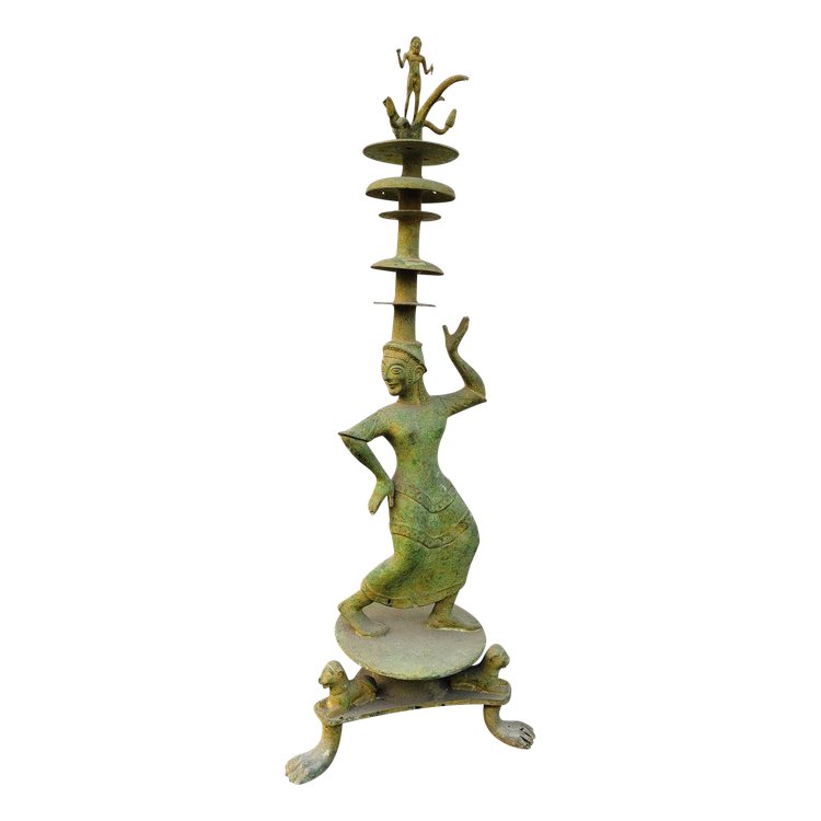 Thymiaterion or Etruscan incense burner, Grand Tour, 19th century