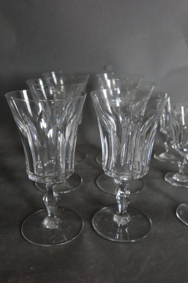 Baccarat crystal glass set Polignac model