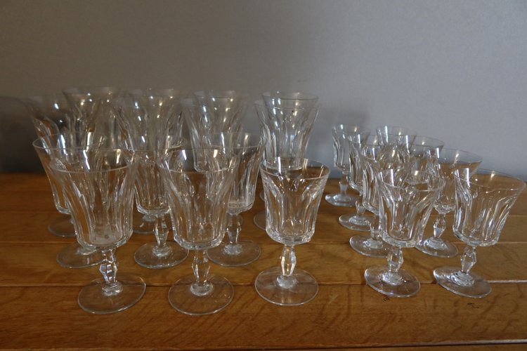 Baccarat crystal glass set Polignac model