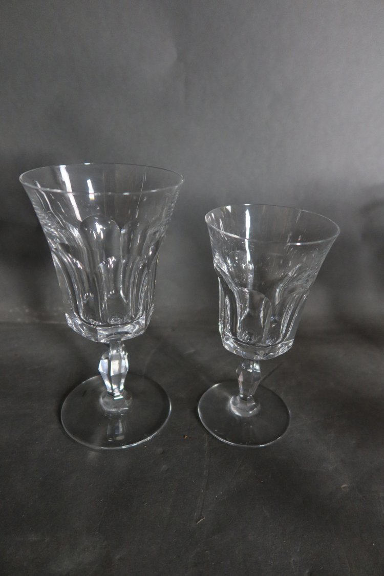 Verres en cristal de Baccarat 22 pièces