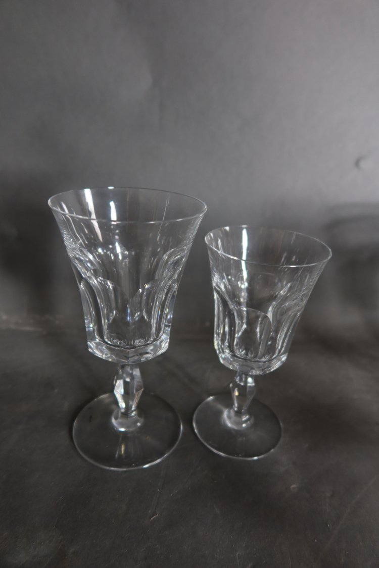Verres en cristal de Baccarat 22 pièces