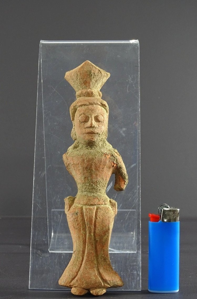 Civilisation De La Vallée De l'Indus, Statuette En Terre Cuite Déesse De La Fertilité.