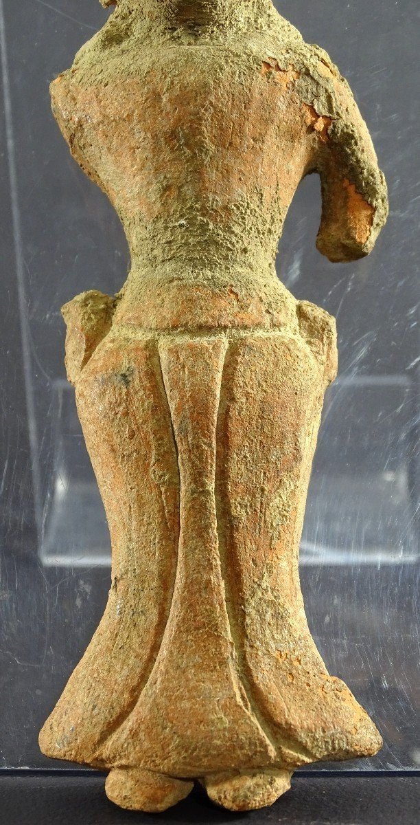Civilisation De La Vallée De l'Indus, Statuette En Terre Cuite Déesse De La Fertilité.