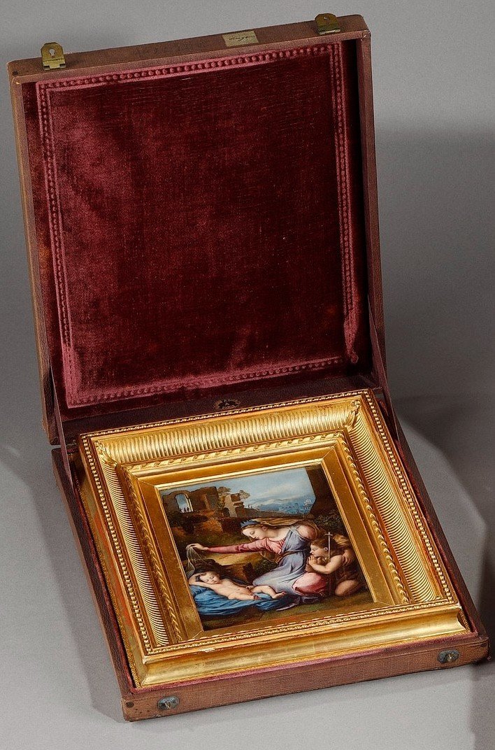 THE VIRGIN AND CHILD WITH LITTLE ST. JOHN, AFTER RAPHAEL (1483-1520)