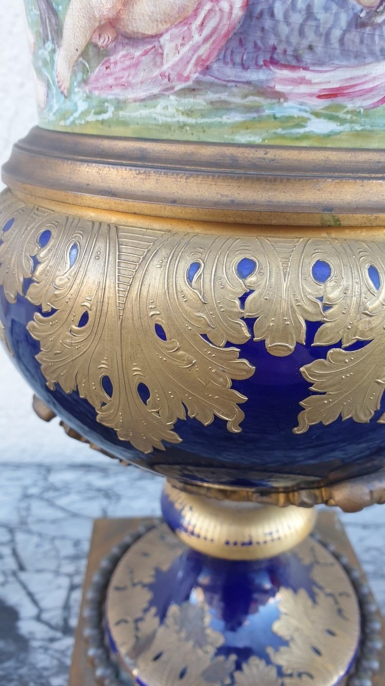 Dans Le Goût De Sèvres, vaso mediceo, Napoleone III, XIX secolo