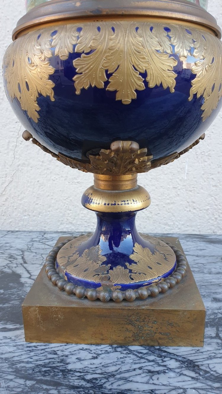 Dans Le Goût De Sèvres, vaso mediceo, Napoleone III, XIX secolo
