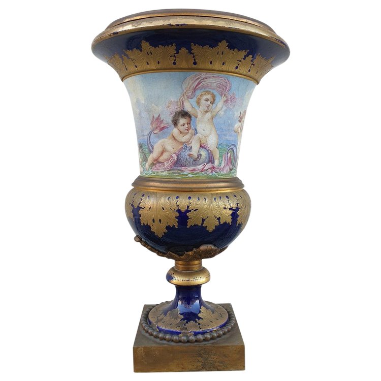Dans Le Goût De Sèvres, vaso mediceo, Napoleone III, XIX secolo