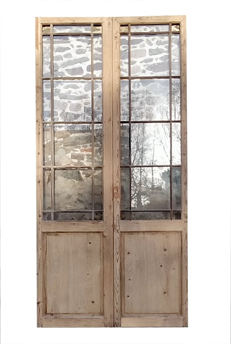 Antique Double Glazed Workshop Door Shop Deco