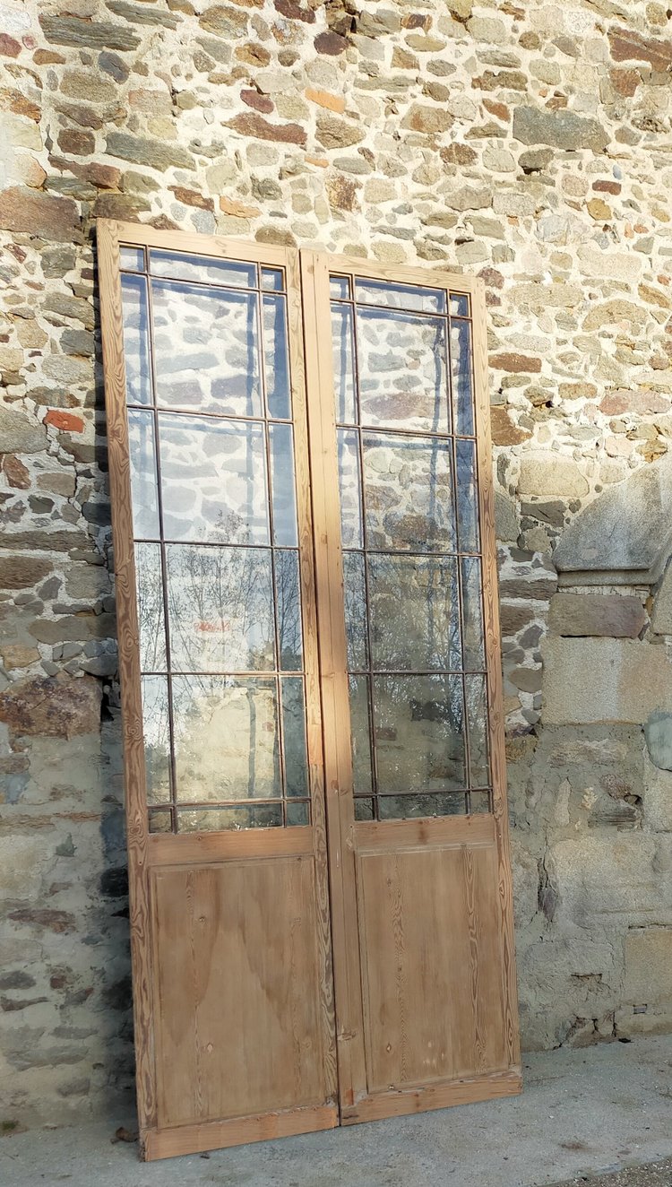 Antique Double Glazed Workshop Door Shop Deco