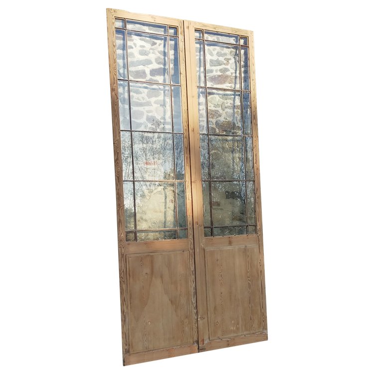 Antique Double Glazed Workshop Door Shop Deco