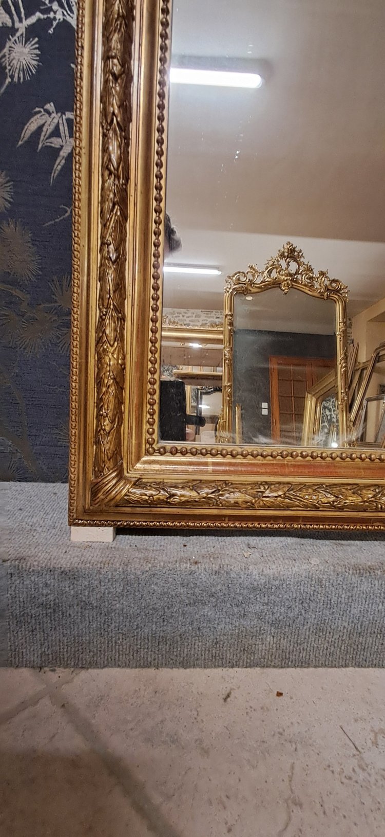 Miroir époque XIX  120 x 128