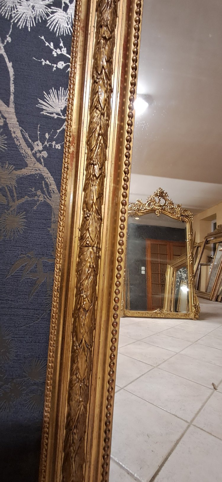 Miroir époque XIX  120 x 128