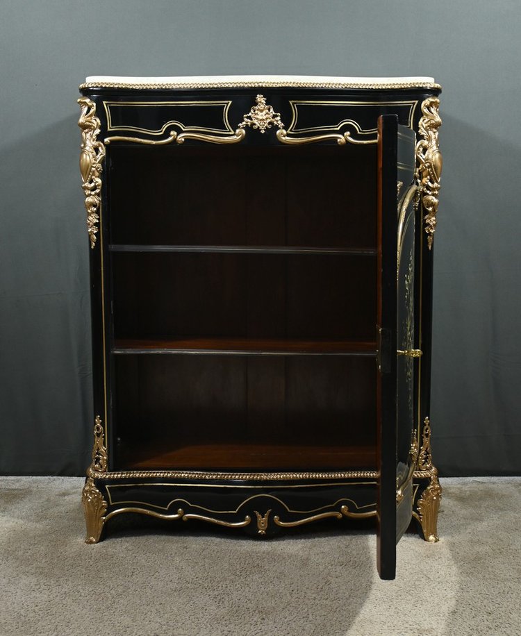 Armadio in legno di pero annerito del periodo Napoleone III - Metà del XIX secolo