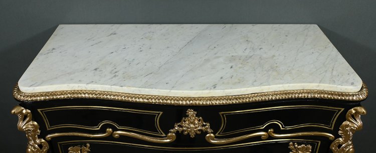 Armadio in legno di pero annerito del periodo Napoleone III - Metà del XIX secolo