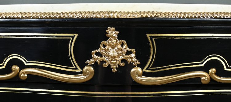 Armadio in legno di pero annerito del periodo Napoleone III - Metà del XIX secolo