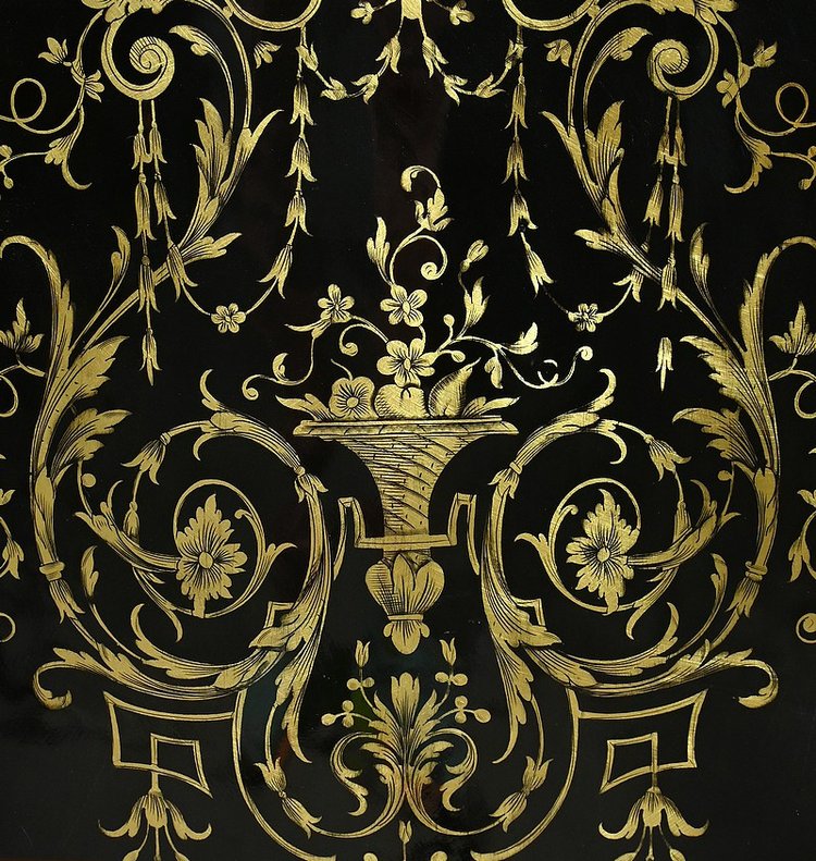 Armadio in legno di pero annerito del periodo Napoleone III - Metà del XIX secolo