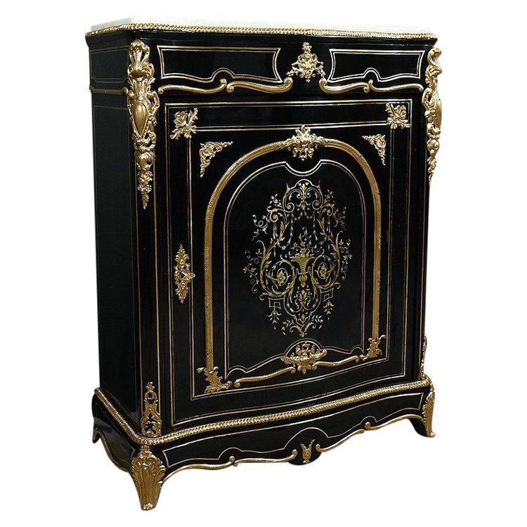 Armadio in legno di pero annerito del periodo Napoleone III - Metà del XIX secolo