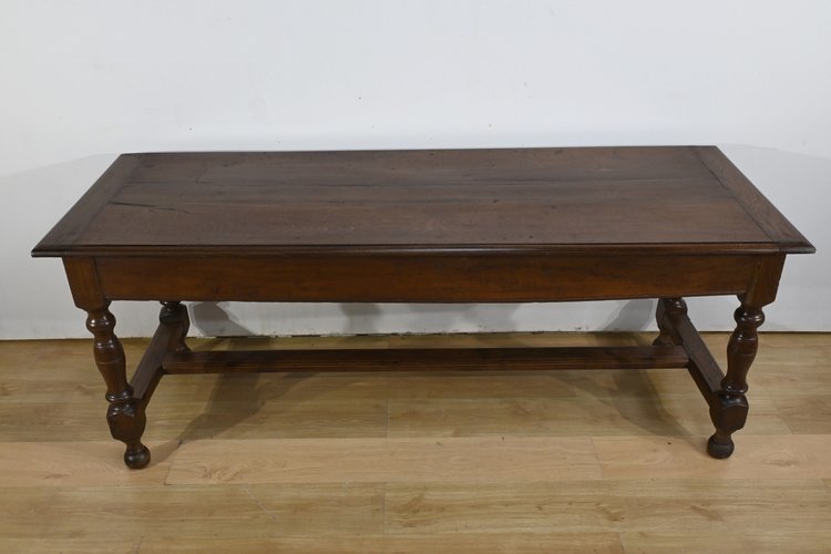 Table de Ferme en Chêne, goût Louis XIV – Milieu XIXe