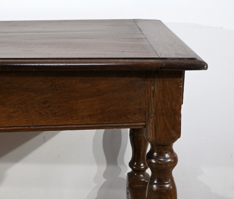 Table de Ferme en Chêne, goût Louis XIV – Milieu XIXe