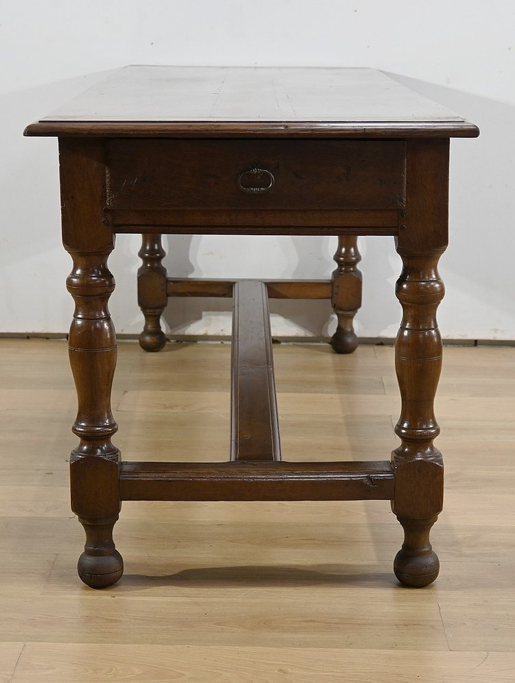Table de Ferme en Chêne, goût Louis XIV – Milieu XIXe