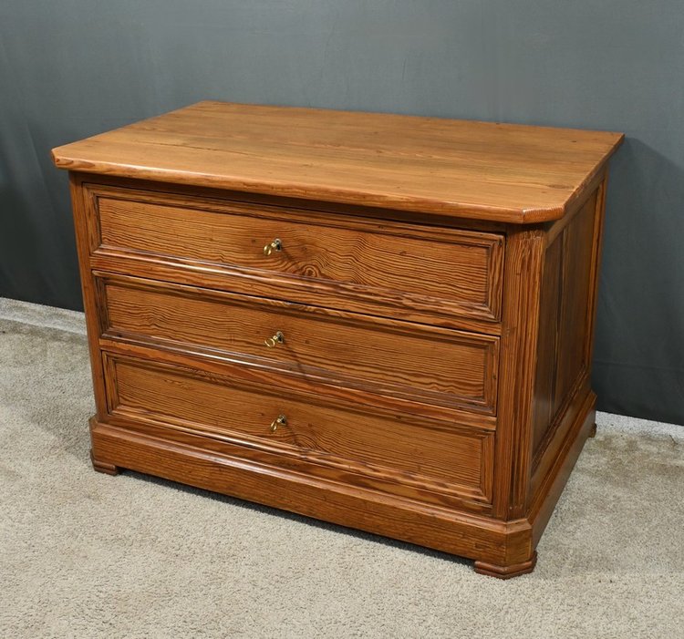 Small chest of drawers in Pitchpin - 1930