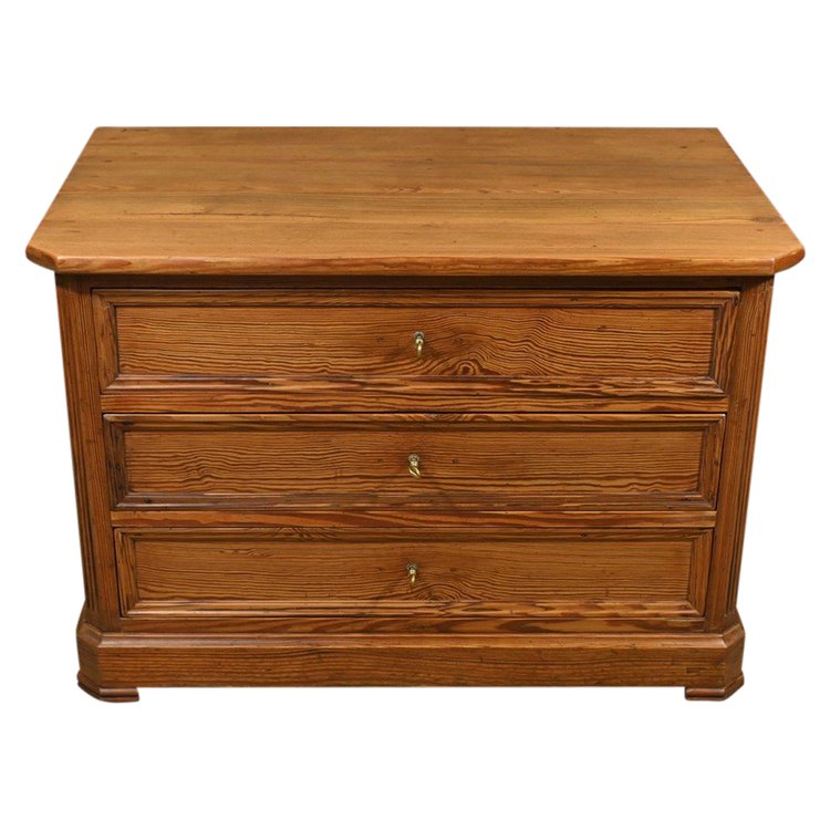 Small chest of drawers in Pitchpin - 1930
