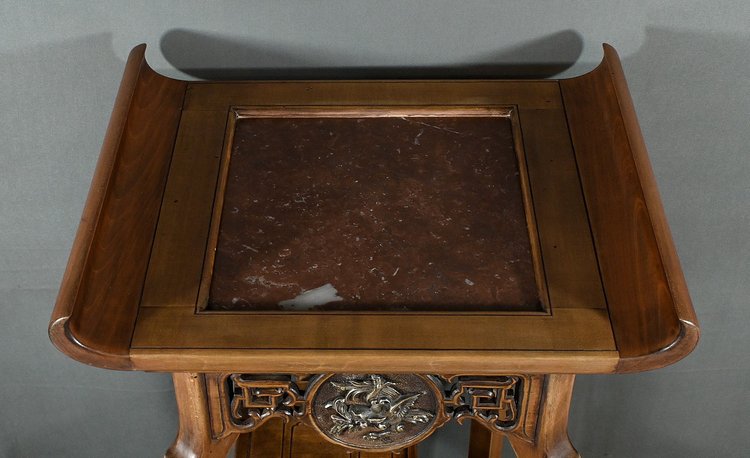 Large Asian Sellette in the Viardot style - Late 19th century