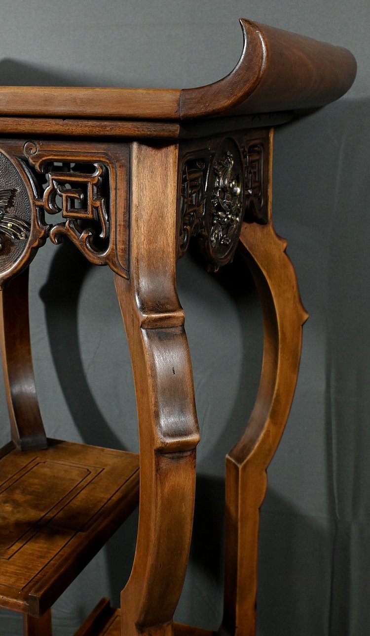 Large Asian Sellette in the Viardot style - Late 19th century