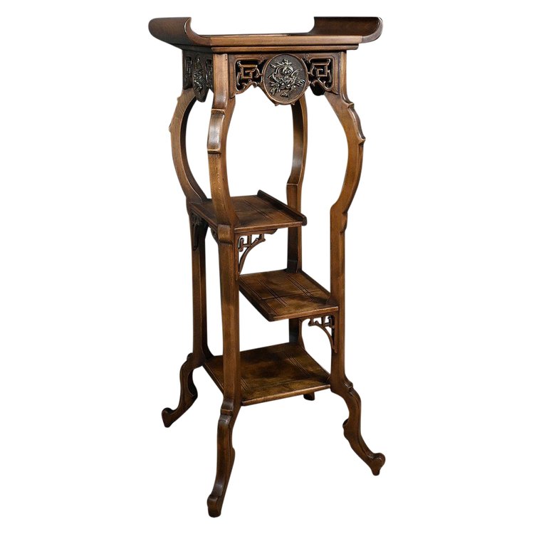 Large Asian Sellette in the Viardot style - Late 19th century