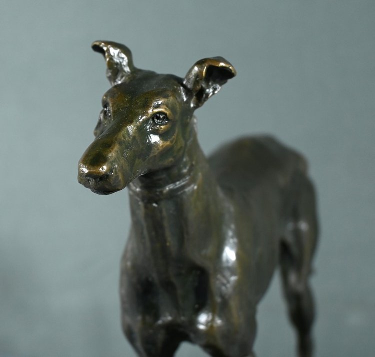 Bronze "Der Windhund", signiert E.Frémiet - Ende 19.