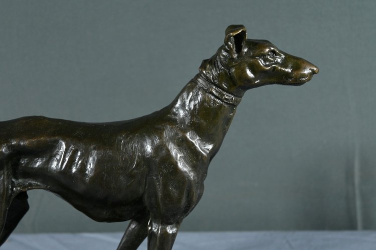 Bronze "Der Windhund", signiert E.Frémiet - Ende 19.
