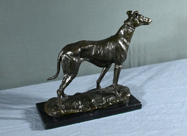 Bronze "Der Windhund", signiert E.Frémiet - Ende 19.