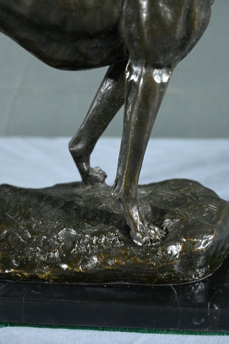 Bronze "Der Windhund", signiert E.Frémiet - Ende 19.