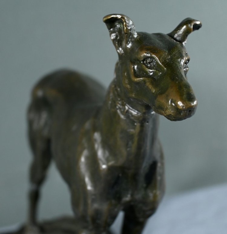 Bronze "Der Windhund", signiert E.Frémiet - Ende 19.