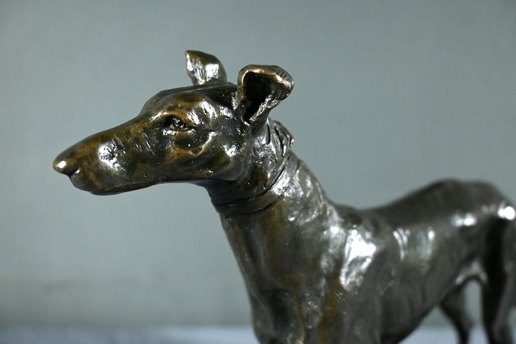 Bronze "Der Windhund", signiert E.Frémiet - Ende 19.