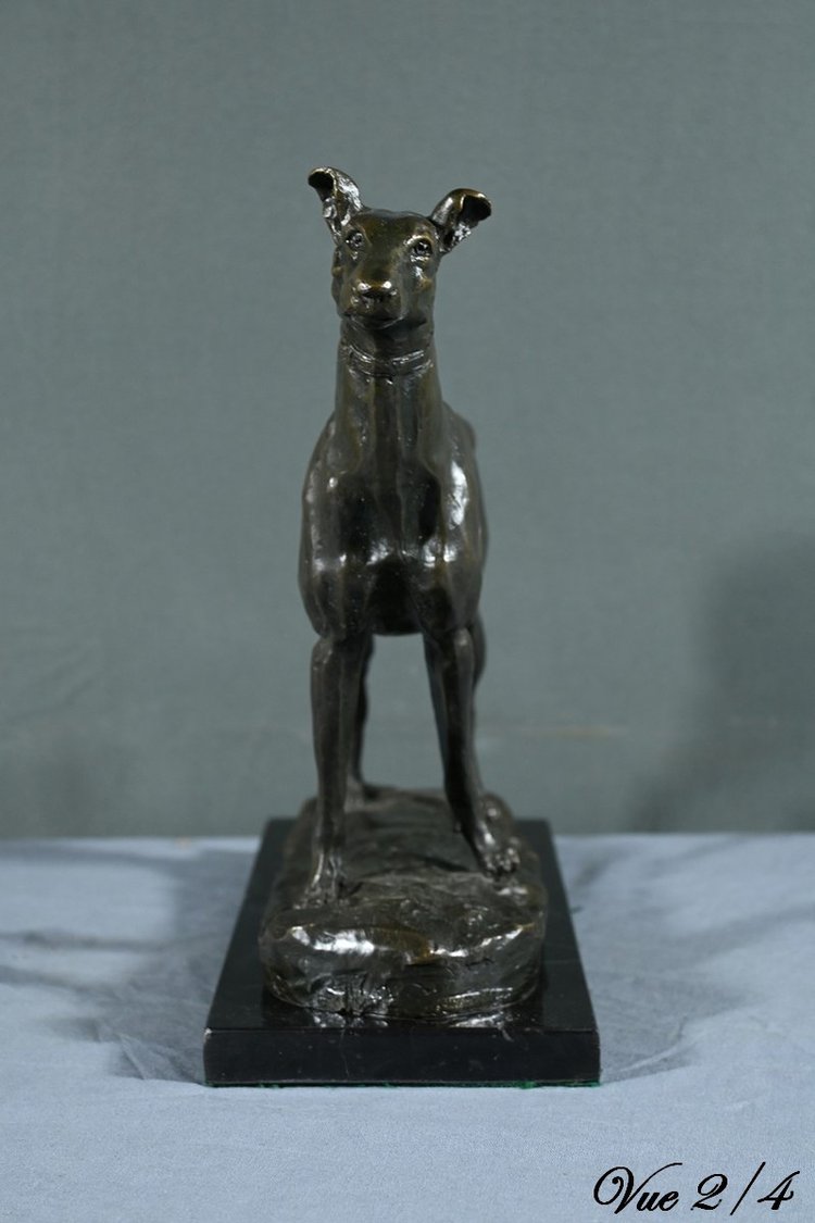 Bronze "Der Windhund", signiert E.Frémiet - Ende 19.