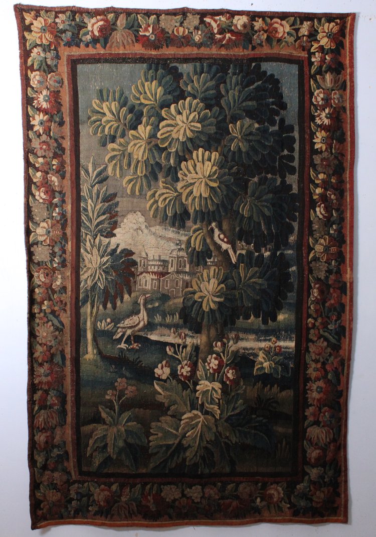  Portière tapisserie Verdure Aubusson, XVIII secolo