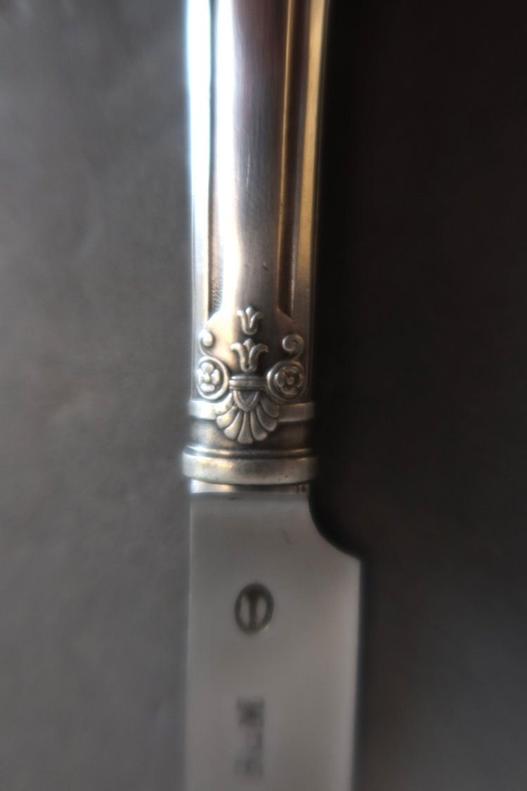 Ménagère en métal argenté style Louis XVI